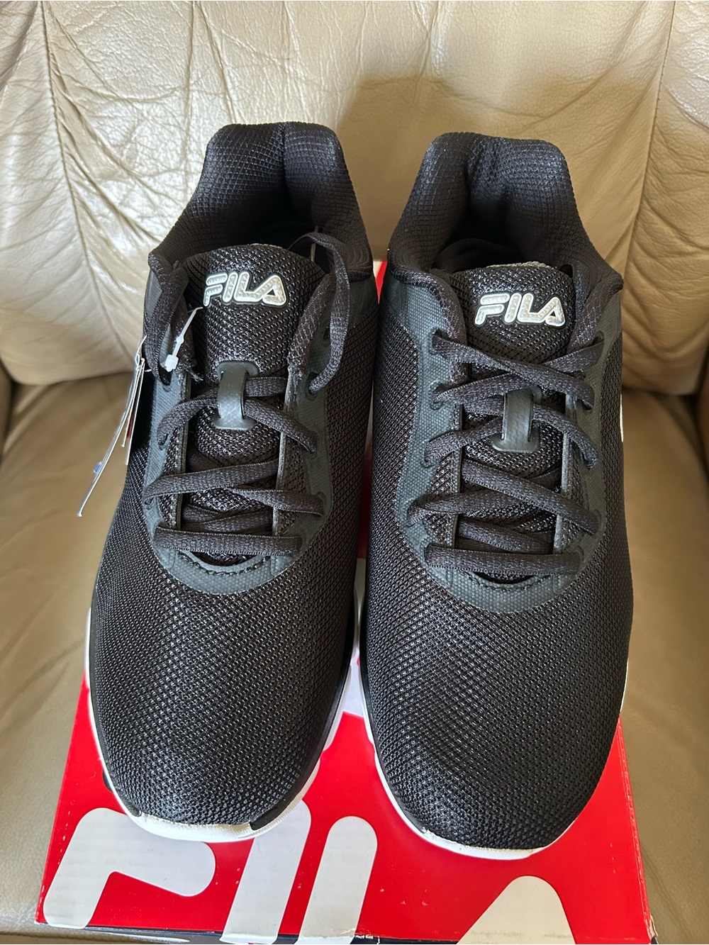 Fila Memory Foam Prime Force 6 Men’s Shoes Black Size 9 Wide 4E NEW